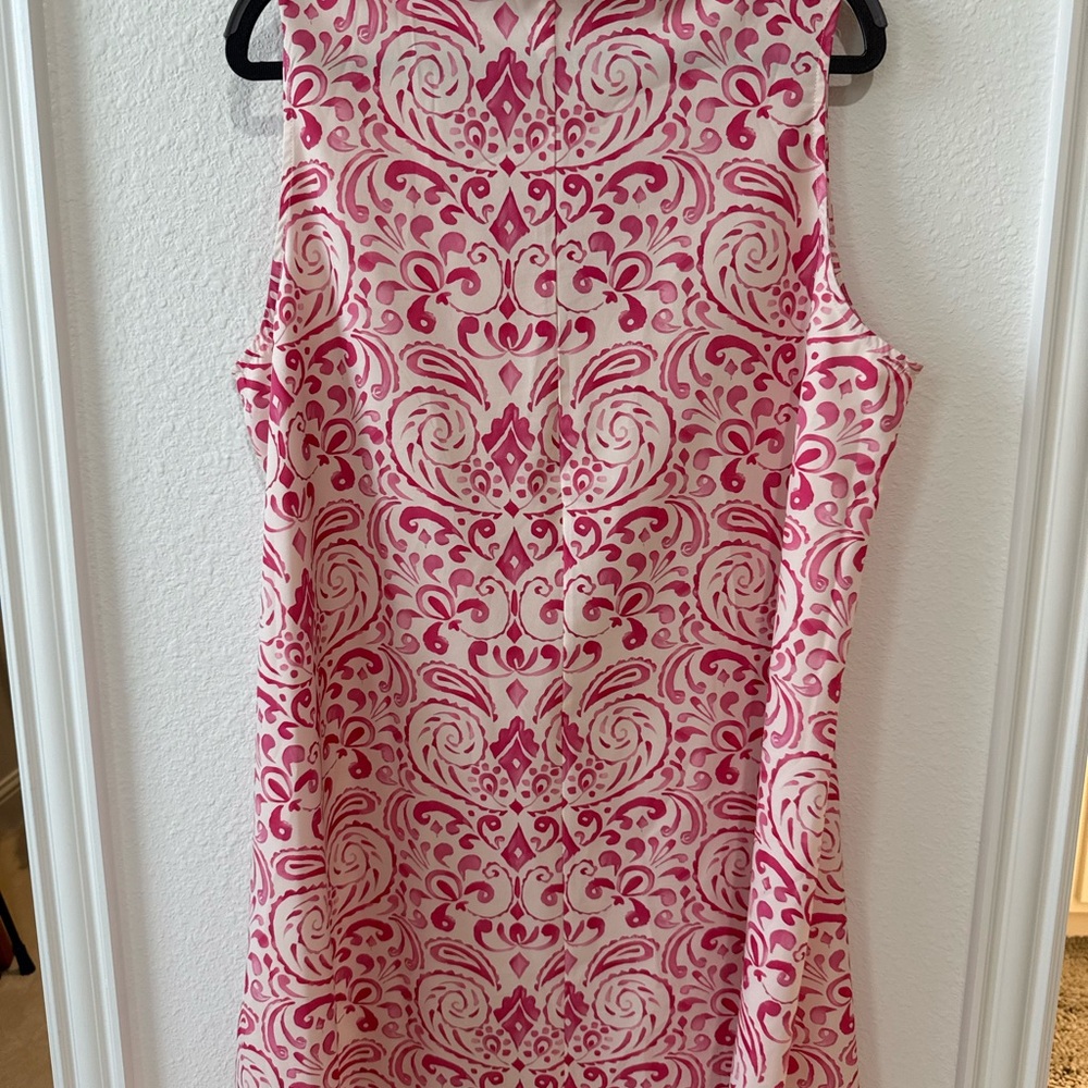 Pink Patterned Midi Dress - Picture 3 of 3